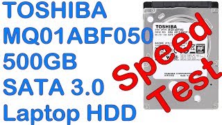 rd #248 Speed test 500GB Toshiba MQ01ABF050 laptop HDD