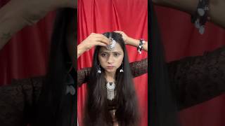 Navratri hairstyle #hairstyletutorial #easy #hairstyle #shorts