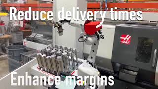 VID-89 Haas ST-20SS and a Turn-Assist 200 with Powered Stacking Table