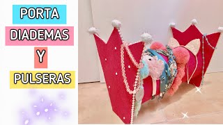 ORGANIZADOR DE DIADEMAS PARA NIÑA 💕👧🏽 || DIY || Facil y rapido  ✂️