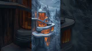 Stunning Spiral Staircase Emerging from a Mountain | Futuristic Architectural Marvel#aiarchitecture