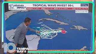 Tracking the tropics: Disturbance in the Western Caribbean increasing chances of development