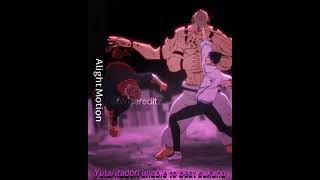 Gojo 3v1ing Sukuna Was peak🫴🟣|Yuta & Yuji Vs Sukuna Jujutsu Kaisen Edit