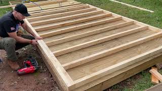 How to Build a Sauna - Part 2 - Framing out the walls, 16" on center - Full Assembly Process