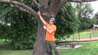 Single Rope Technique SRT Setup