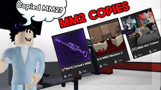 I played MM2 COPIES on ROBLOX🤔