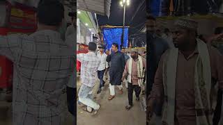 Amjed Ullah Khan (Spokesman) MBT meeting residents and shop oweners of Aliyabad during his visit