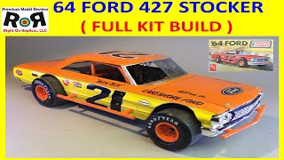 1964 Ford Modified Stocker 1-25 Scale AMT 1383 -Full Kit Build & Review