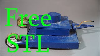 3D printed RC Lawnmower. Download FREE STL