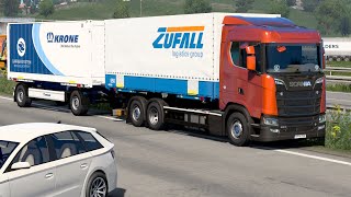 ETS 2 - New Gen Scania Rigid Truck + Trailer Transporting Olives Part 2