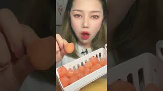 Best relaxing ASMR ice eating with crispy sounds #shorts