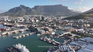 Capetown, V&A Waterfront / South Africa Aerial 4K