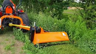 HHVFL150 Flail Mower Verge Cutting (1) | Flail Mower For Sale UK | Flail Mower For Compact Tractors