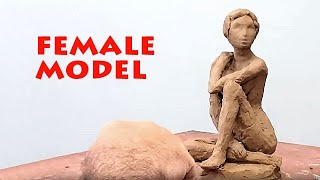 Female model - figurative sculpting exercise #1. Sculpture Learning