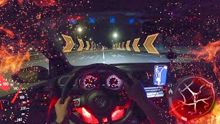 GOLF 6 GTi st2+ onboard. По трассе на ЗАРЯЖЕННОМ Гольфе.