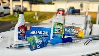 How to CLEAN your BOAT with the Better Boat products 🧼 | Boat Maintenance