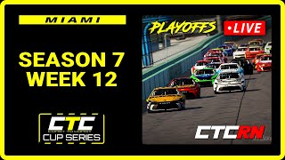 iRacing - CTC Cup Series PLAYOFFS | Homestead-Miami 185 (Season 7 Week 12)