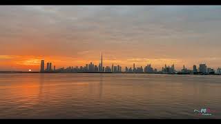 sunset view Dubai Uae