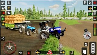 swaraj tractor 🚜 full lod trolley gameplay Indian tractor simulator game #gaming #balramgaming365