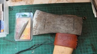 Handmade Leather Axe Collar