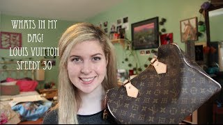 Whats in my Bag! Louis Vuitton Speedy 30