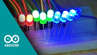 LED chaser effect with arduino  uno