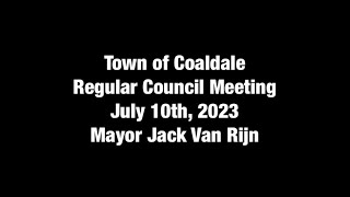 July 10th, 2023, Regular Council Meeting