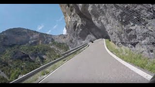 Coll de Boixols with a Moto Guzzi and a BMW