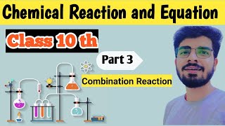 Chemical Reaction and Equation Class 10. Combination Reaction ,Class 10 Science ncert Chapter 1.