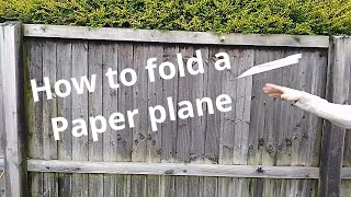 How to fold a Paper plane --- EASY TUTORIAL ( 4K )