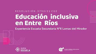 Secundaria | Educación inclusiva en Entre Ríos