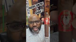 Friday night smoke and shave at the best barber cigar lounge in Texas💨💨 #shorts #cigarreviews