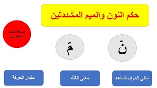 حكم النون والميم المشددتين