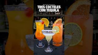 Tres Cócteles con Tequila 🪴 Tutorial Bartender #GarnishEventos