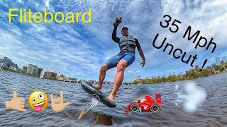 Fliteboard at 35Mph non stop uncut…fun but scary lol.