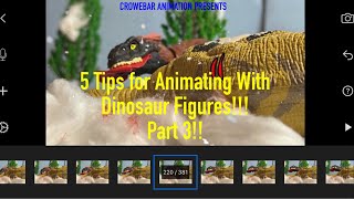 5 Tips for Animating with Dinosaur Figures Part 3!! #jurassic #jurassicpark #jurassicworld #film