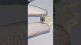 Radiant Cut Side Stone Engagement Ring for Women