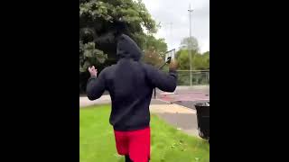 UFC champion Leon Edwards accidentally hit the craziest trickshot while on a run 🤯 #shorts #ufc