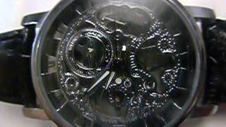 Winner skeleton watch front - high speed video 220 fps