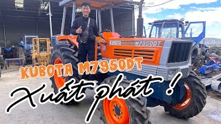 Cùng 2 bạn trẻ Đăk Lăk đón KUBOTA M7950DT về nhà! Máy Cày Đức Đạt. ĐT 0986.782.167