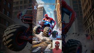 💥 Superheroes Avengers Monster Trucks!😱 Marvel ✅ #shorts #avengers #marvel #spiderman