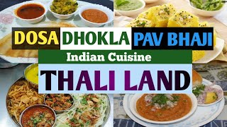 Indian Food in Karachi | THALILAND HUSSAINABAD FOOD STREET | DOSA | DHOKLA | PAV BHAJI | KHAUSAY