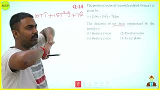 The position vector of a particle related to time t is given by  r=10ti+15t^2j+7 km