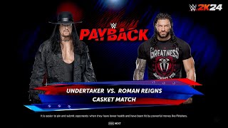 Roman Reigns vs Undertaker WWE Casket Match