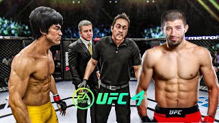 Bruce Lee vs Rustam Khabilov - EA Sports UFC 4 - Bruce Lee Fight Club 🔥🐲