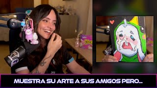 VICKY ENSEÑA SU OBRA DE ARTE A SUS AMIGOS PERO... #vickypalami #twitch