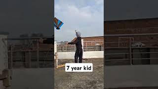 7 year kid flying patang #patang  #kite  #youtubeshorts