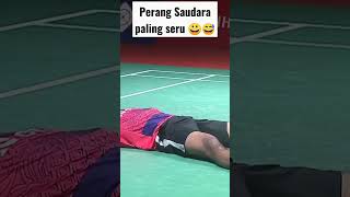 Fantastic Game from Jojo dan Chico😲 Mode Serius VS mode bercanda 😀😅 #shorts #badminton subscribe me👇