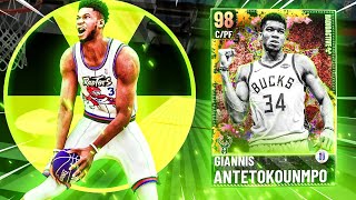 THE BEST CARD IN MYTEAM RIGHT NOW? GALAXY OPAL GIANNIS ANTETOKOUNMPO WITH GOLD RANGE GAMEPLAY!