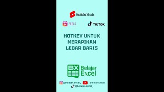 T30S 14 - Merapikan Lebar Baris Menggunakan Hotkey #shorts #tutorialexcel #Belajarexcel #T30S